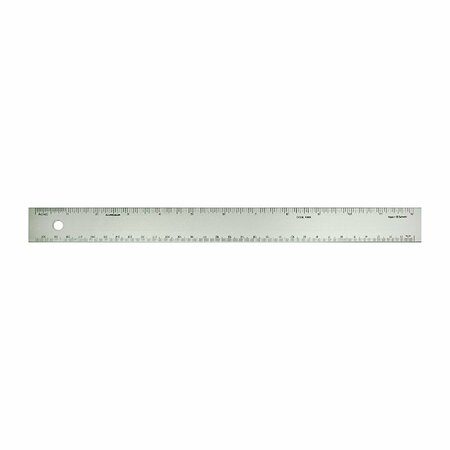 EXCEL BLADES Deluxe Conversion Ruler, 12" Aluminum with 1/16 and MM Scales 12pk 55775